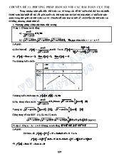 Các chuyên đề Đại số Lớp 11 - Chuyên đề 11 Phương pháp hàm số với các bài toán cực trị - Vũ Tuấn Anh